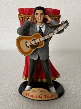 Elvis Presley TREVCO Vintage 2003 Christmas Ornament Or Figurine Hayride Tour